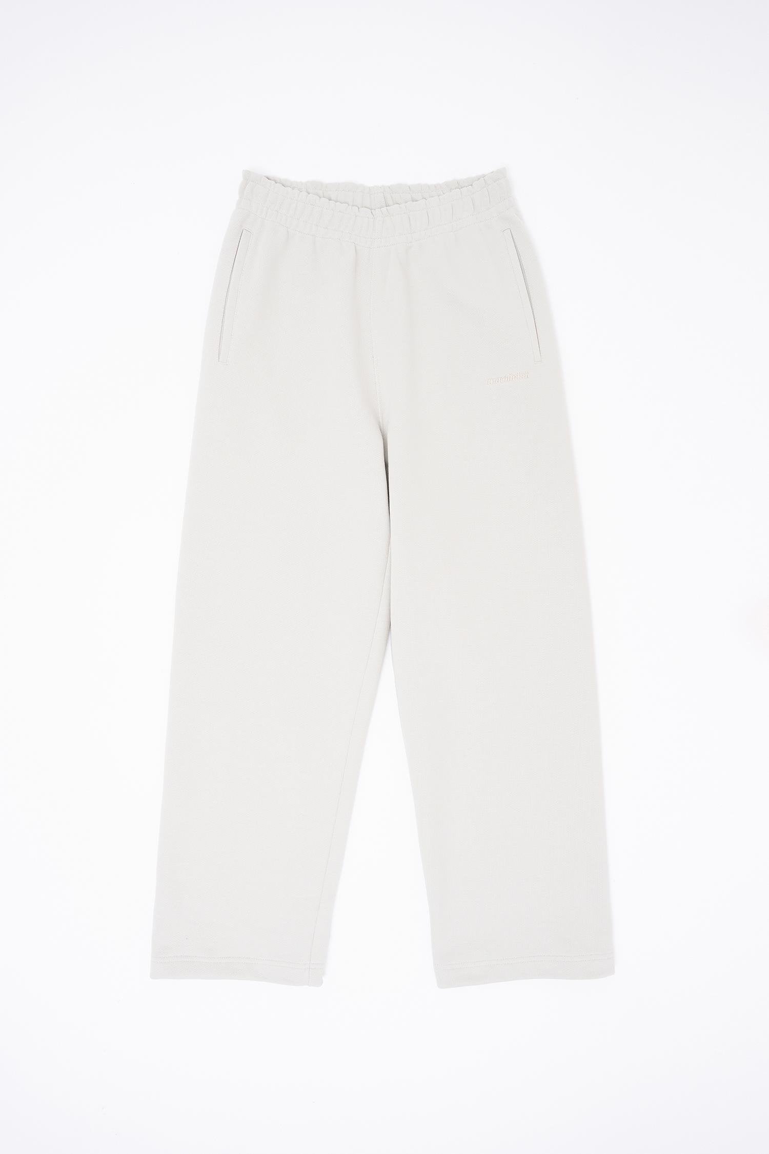 Erkek Basic Diagonal Baggy Eşofman Altı Ekru