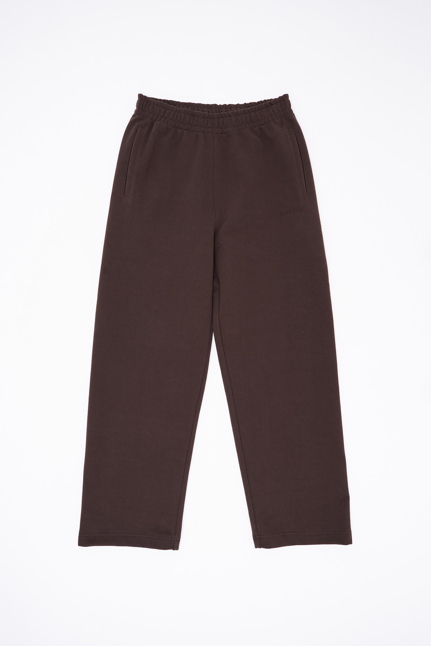 Erkek Basic Diagonal Baggy Eşofman Altı Koyu Kahverengi