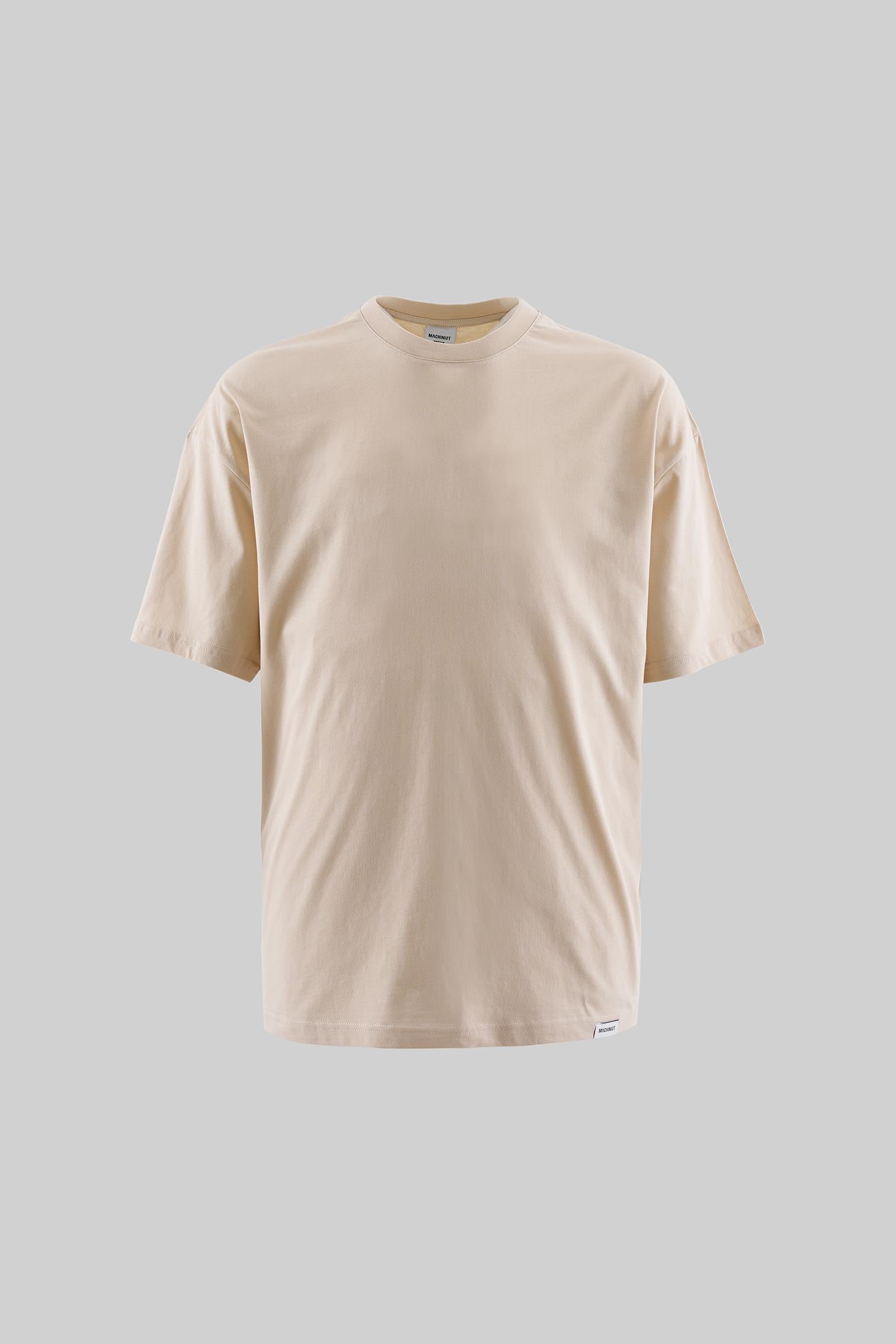 Erkek Basic Super Pamuklu Oversize Tişört Tereyağı