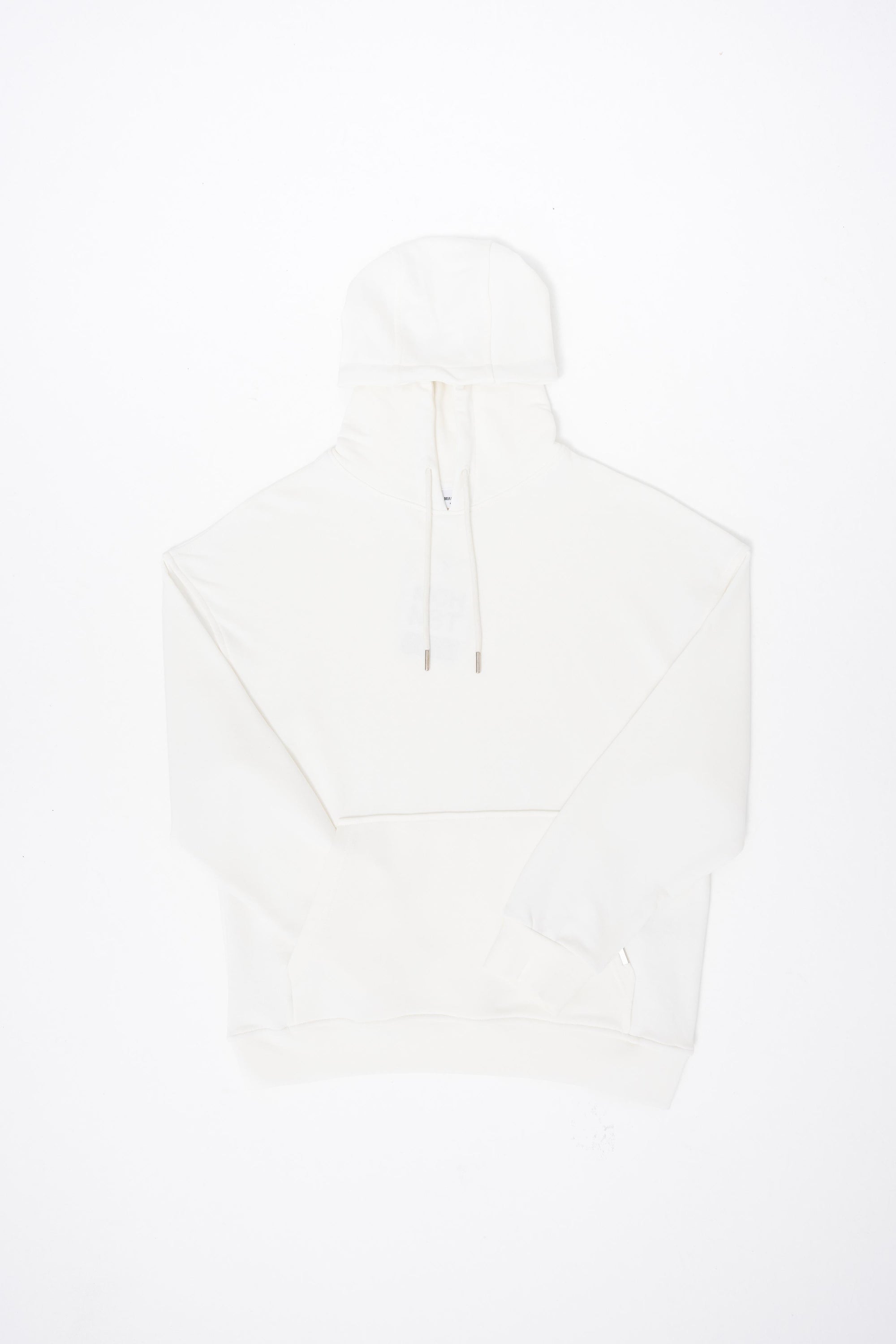 Erkek Kapüşonlu Oversize Sweatshirt Ekru