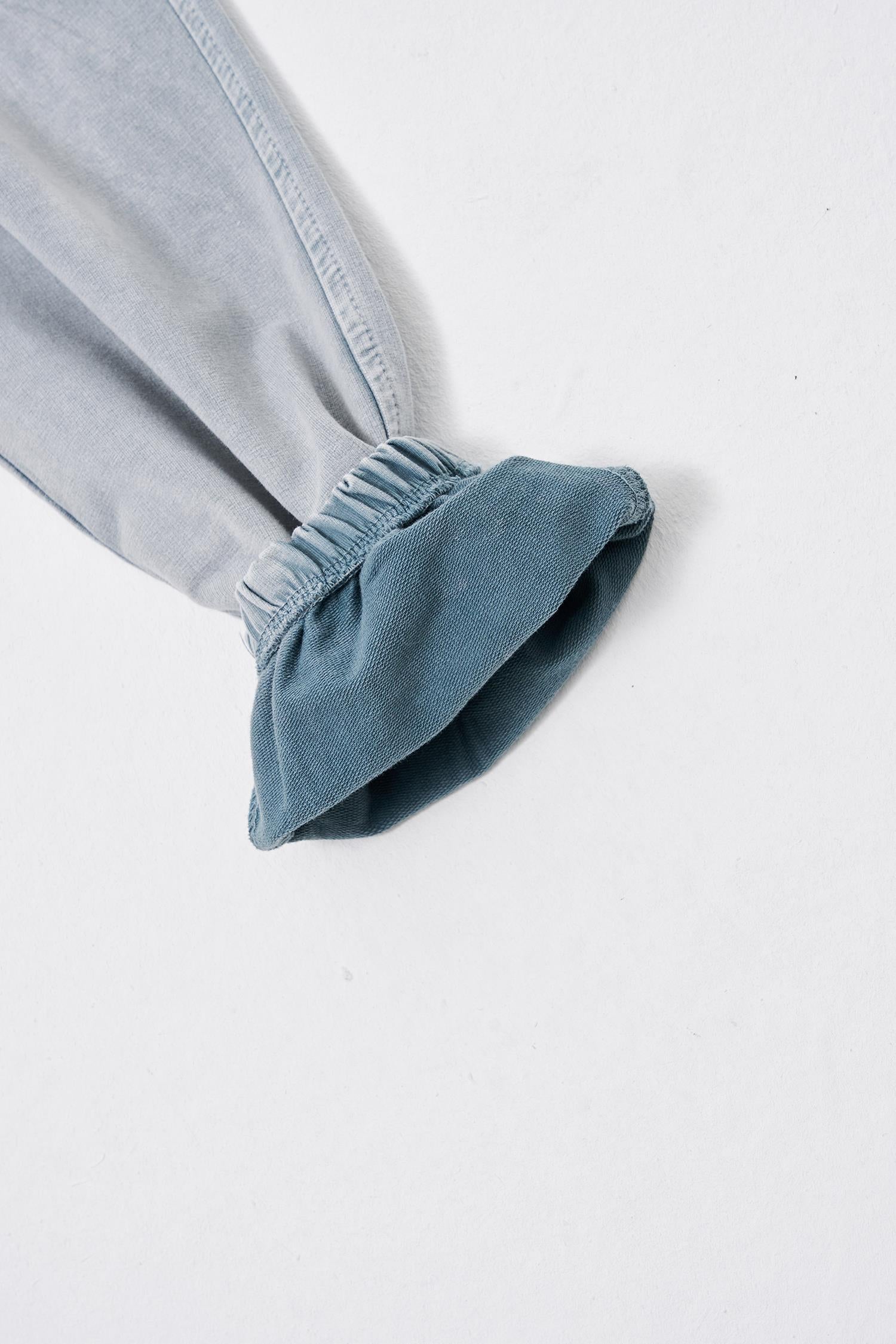 Erkek Luxury Basic Yıkamalı Jogger Eşofman Altı Gri