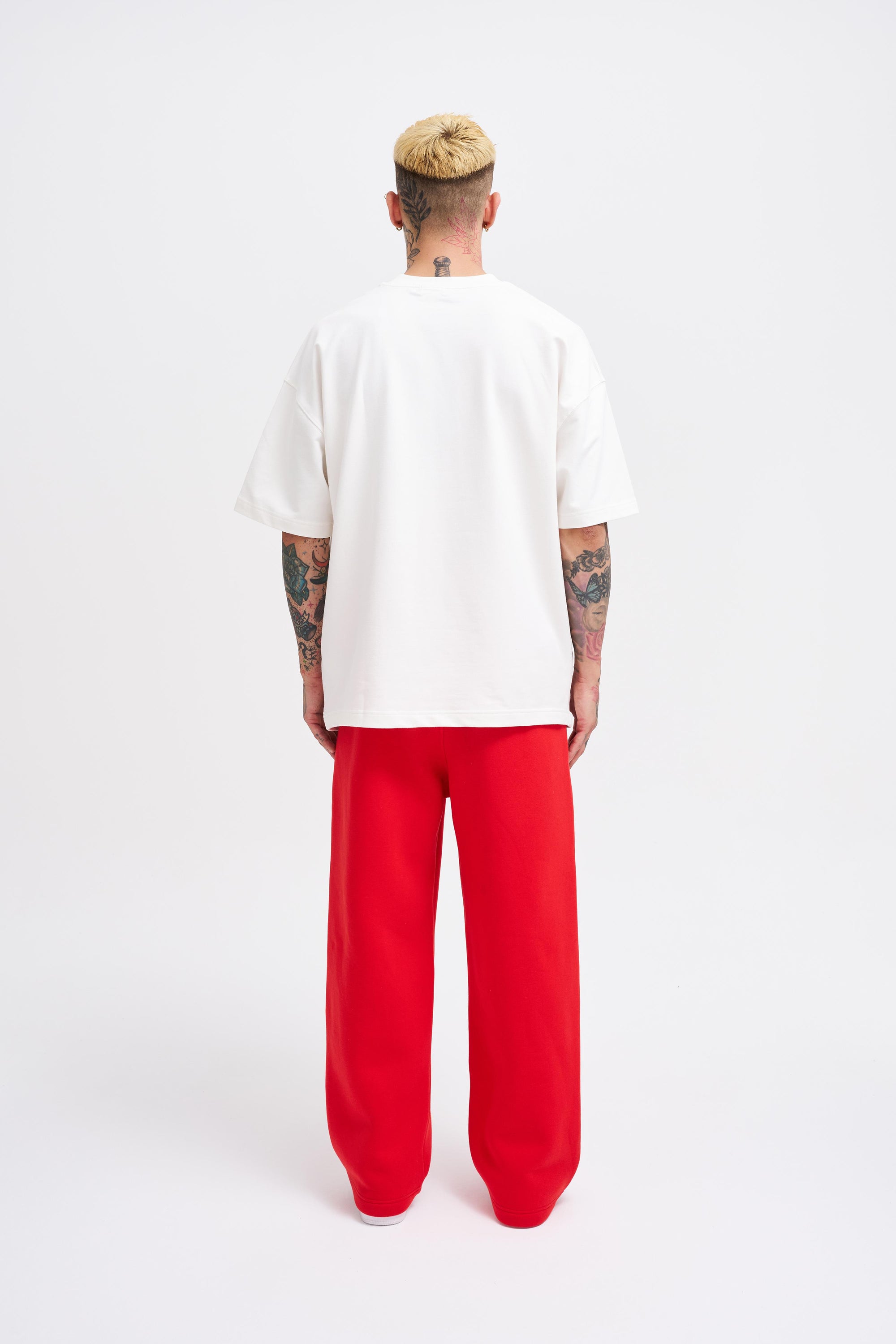 Erkek Oversize Baggy Eşofman Altı Kırmızı