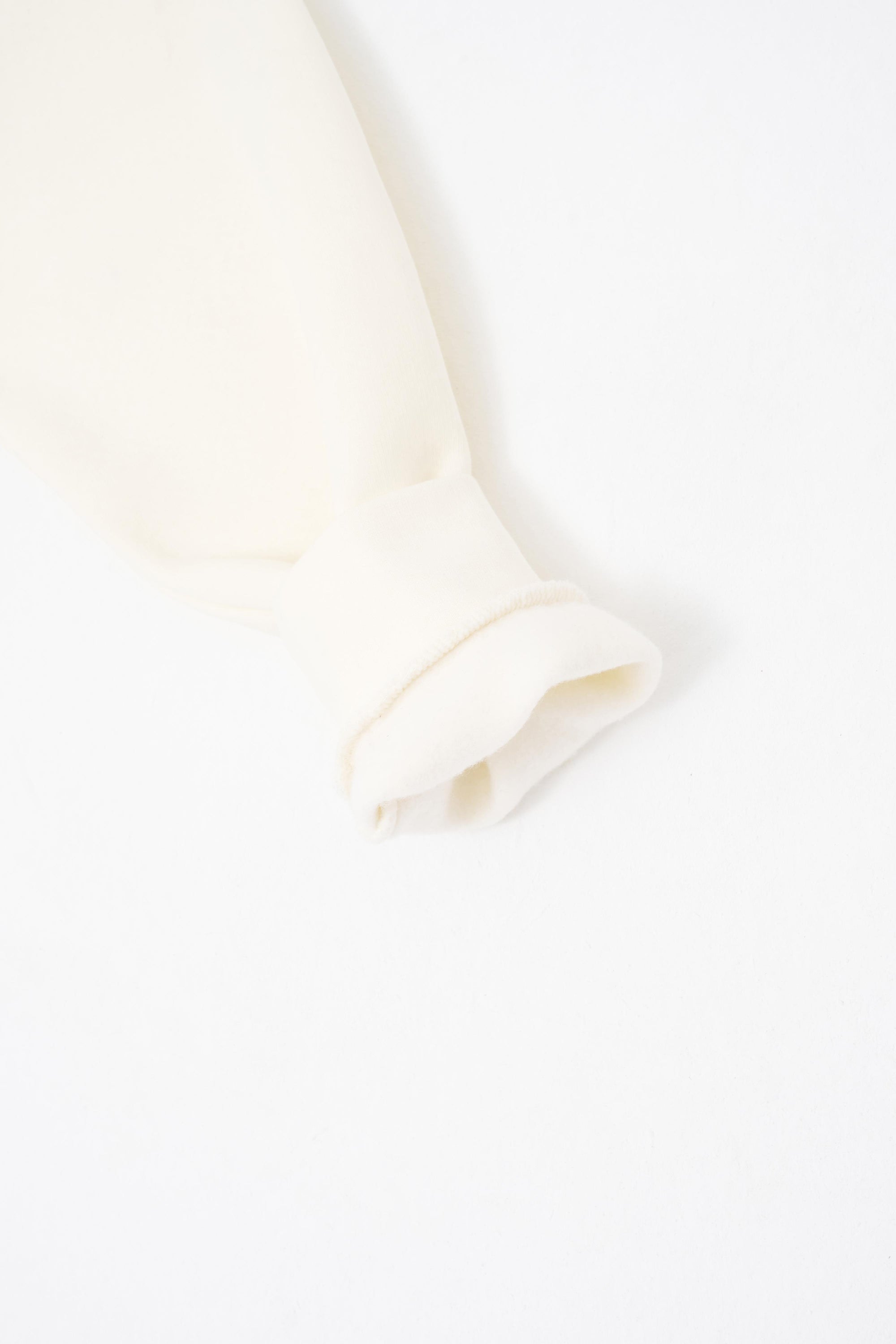 Erkek Oversize Basic Kapüşonlu Sweatshirt Ekru