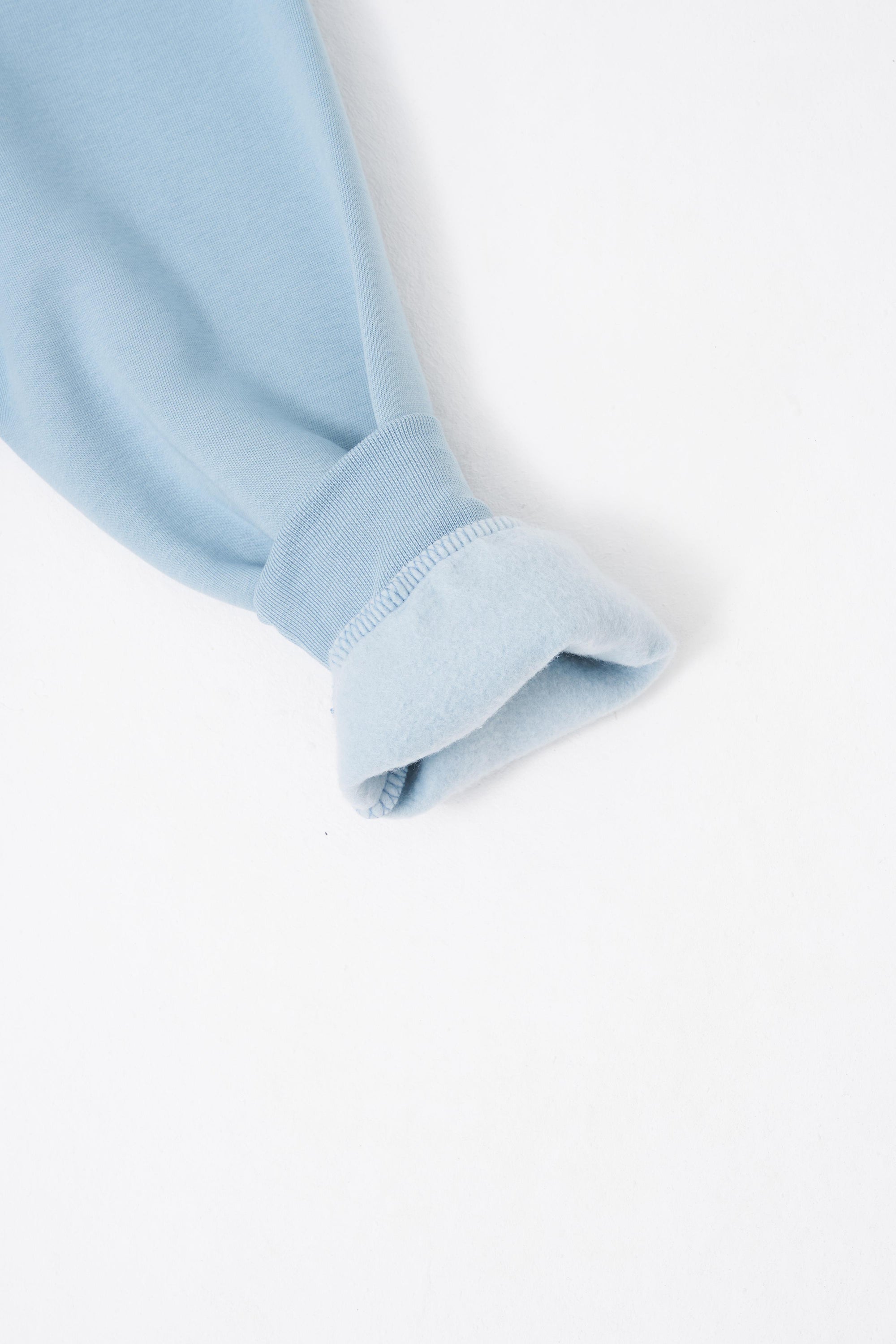 Erkek Oversize Fermuarlı Cepli Kapüşonlu Basic Sweatshirt Aqua