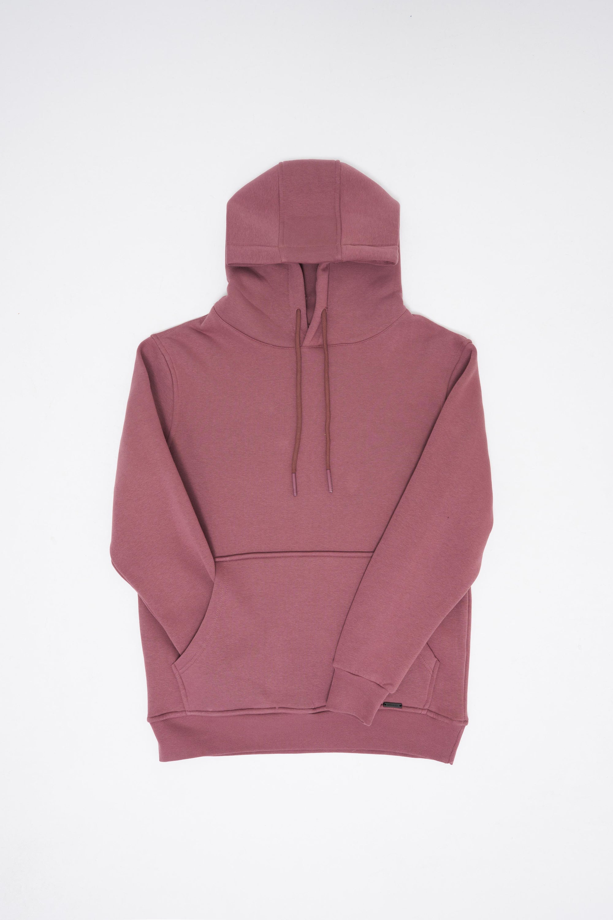 Erkek Regular Basic Hoodie Mürdüm