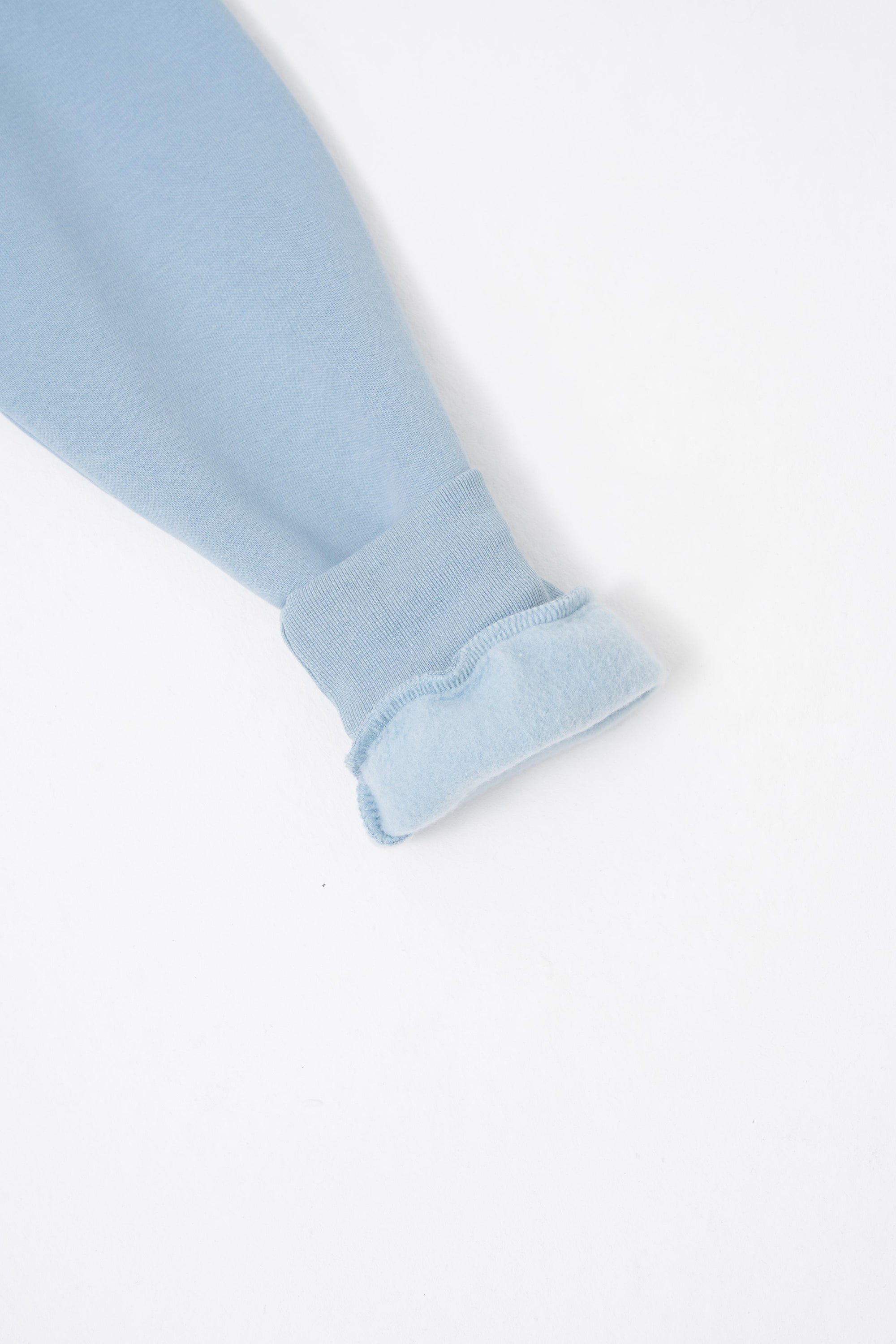 Erkek Regular Bisiklet Yaka Basic Sweatshirt Aqua