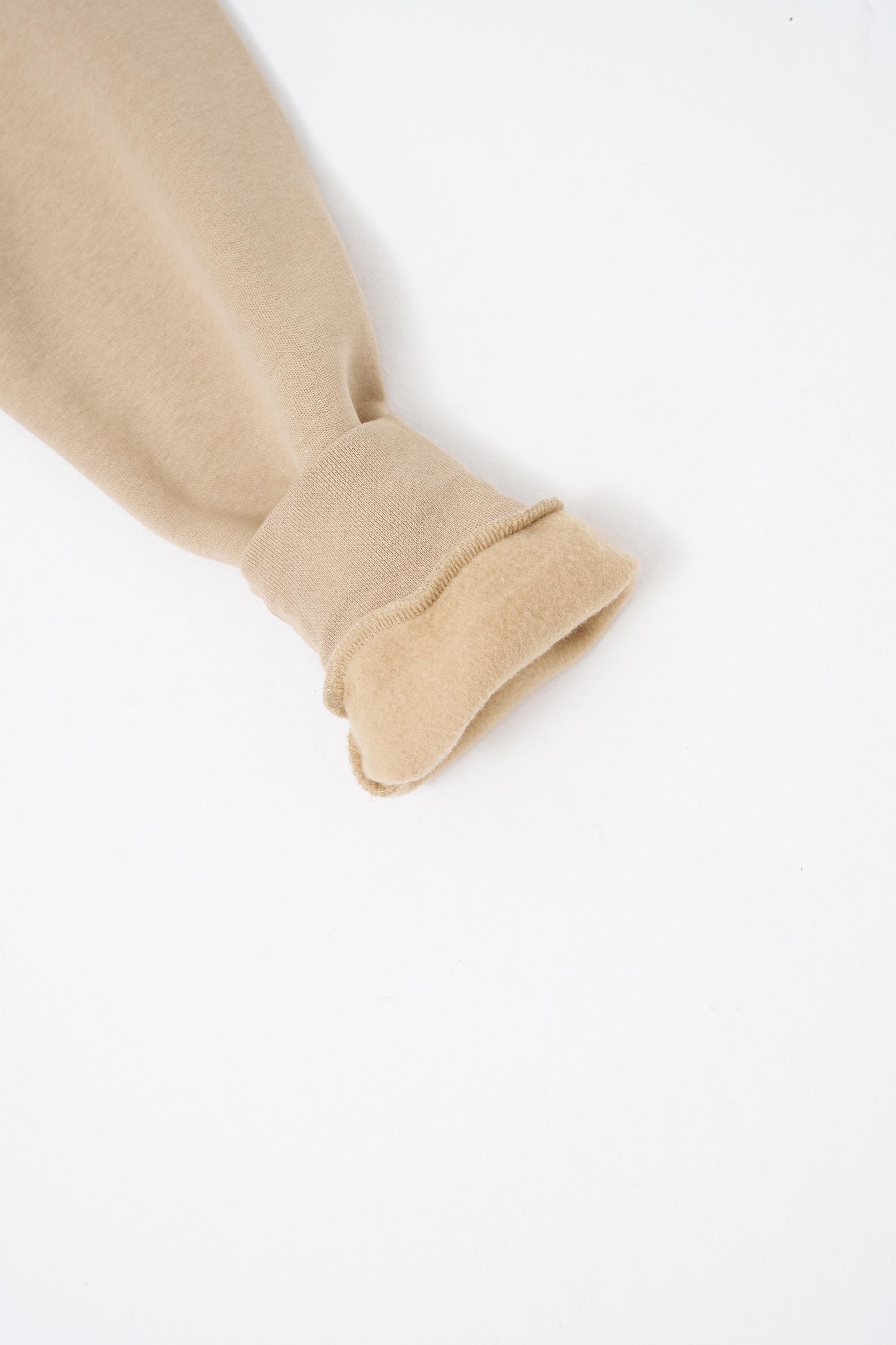 Erkek Regular Bisiklet Yaka Basic Sweatshirt Bej