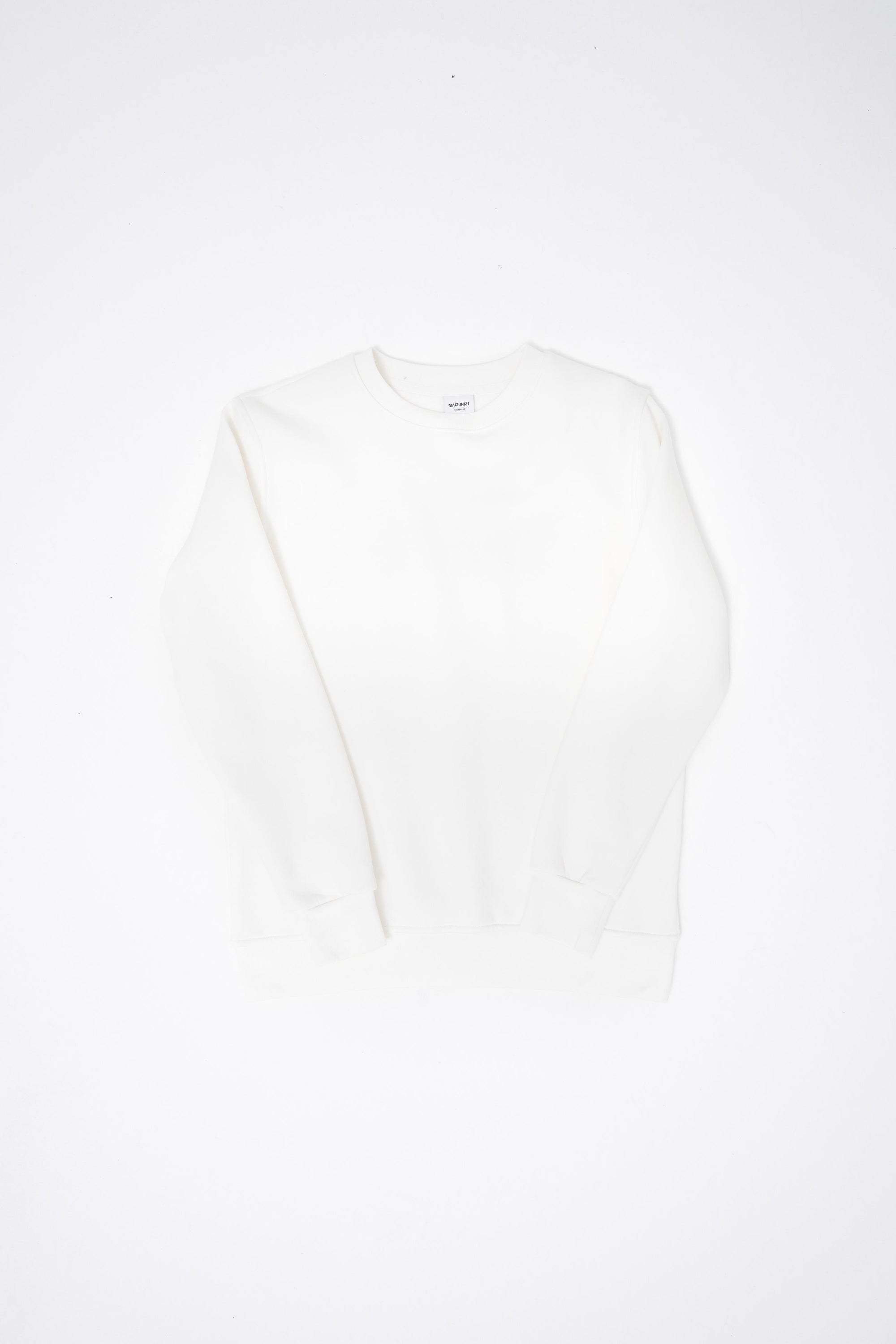 Erkek Regular Bisiklet Yaka Basic Sweatshirt Ekru